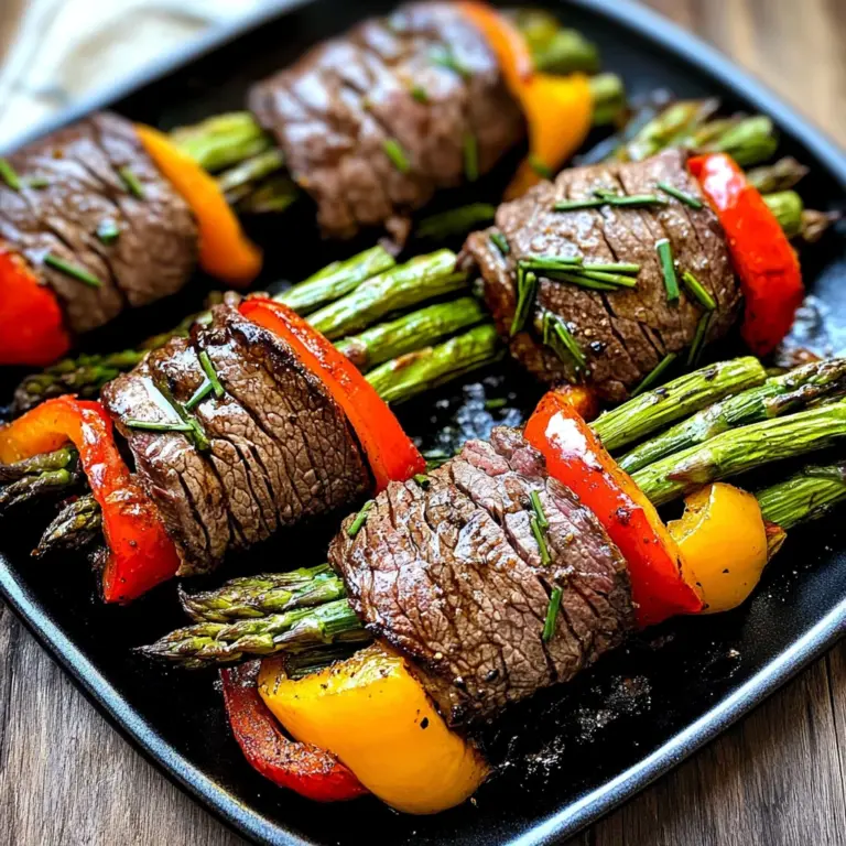 Air Fried Steak and Asparagus Bundles