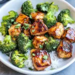 Air Fryer Chicken Bites and Broccoli