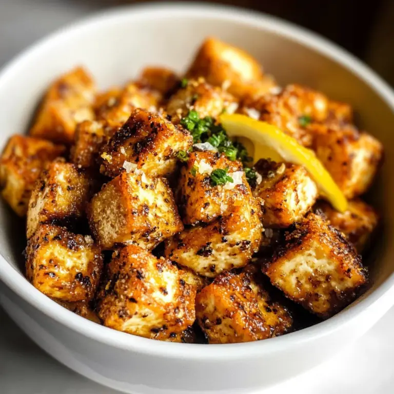 Baked Lemon Pepper Tofu