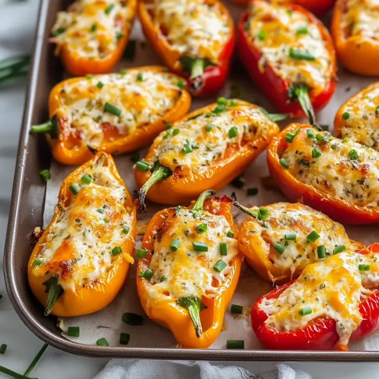 Cream Cheese Stuffed Mini Peppers