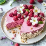 Gesunder No Bake Himbeerkuchen