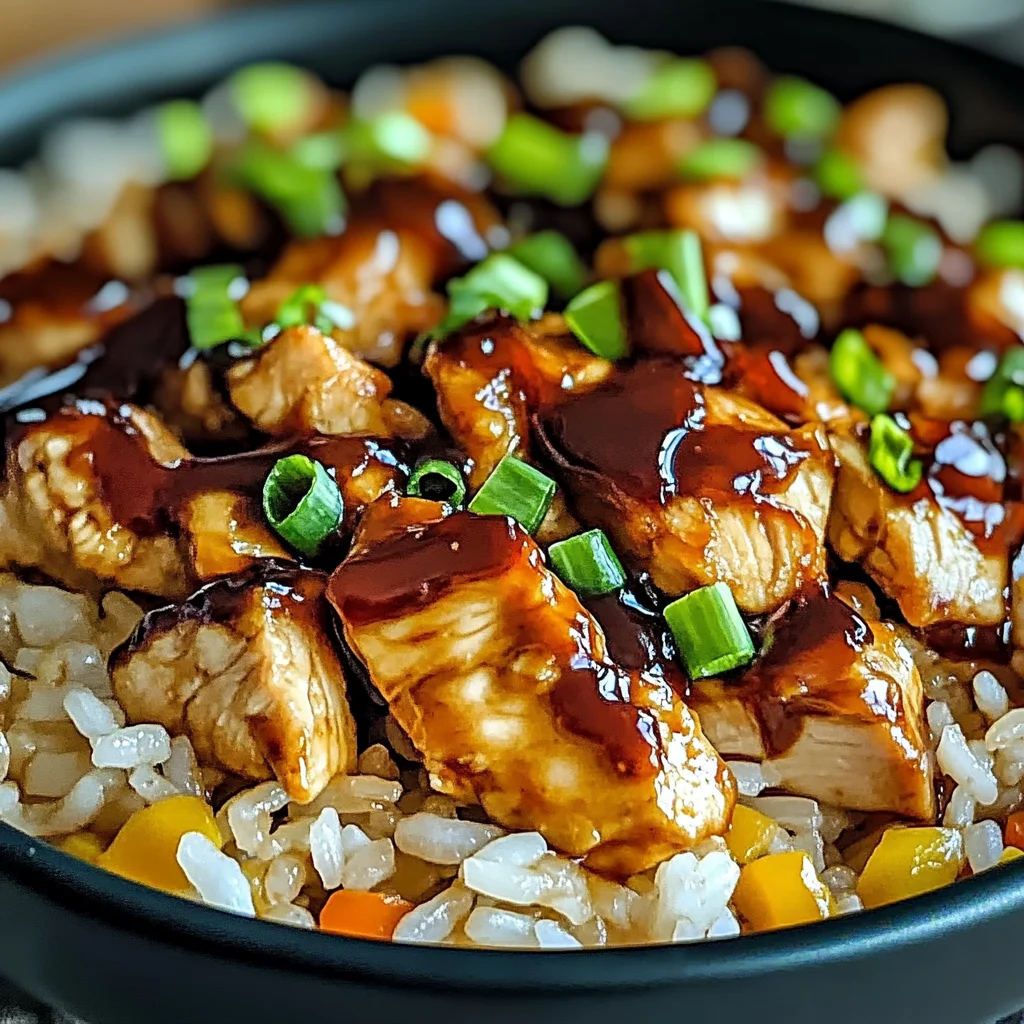Honey BBQ Chicken Rice