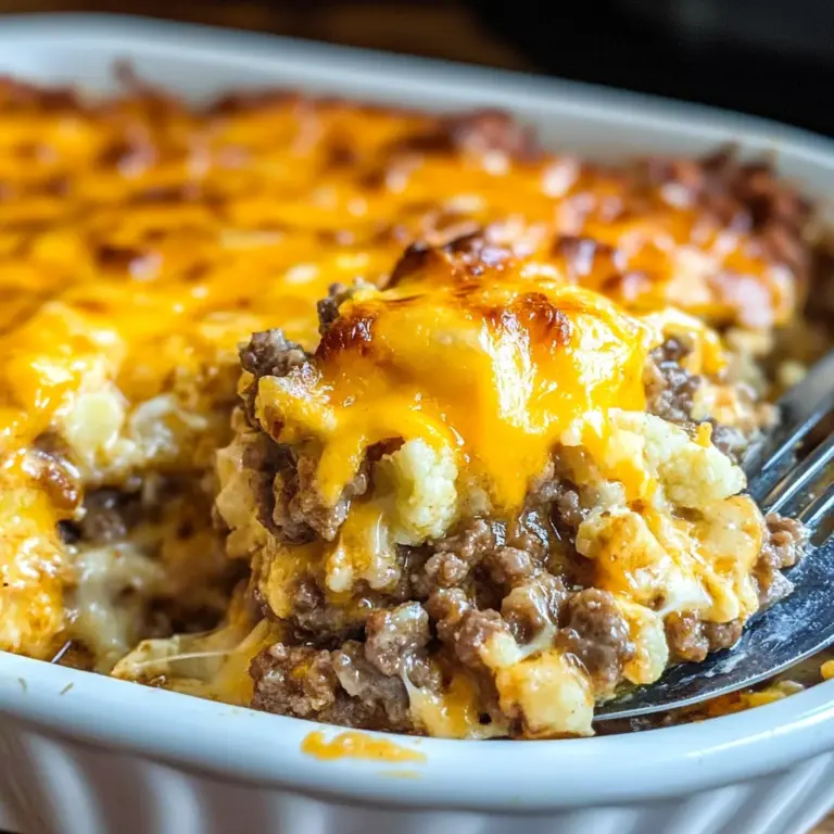 Keto Cheeseburger Casserole Recipe