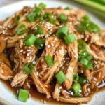 Keto Shredded Crock Pot Teriyaki Chicken