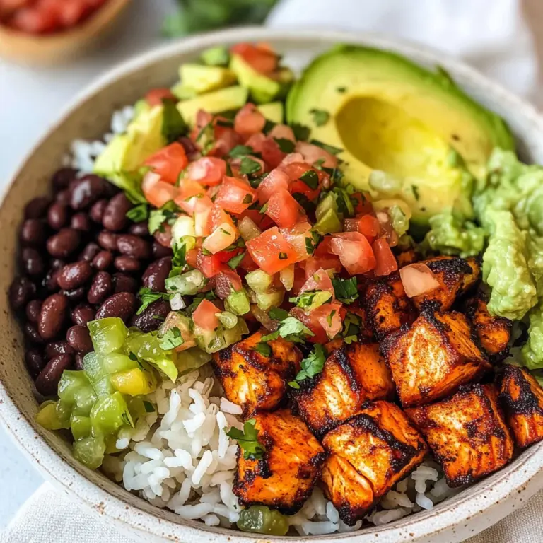 Salmon Burrito Bowl