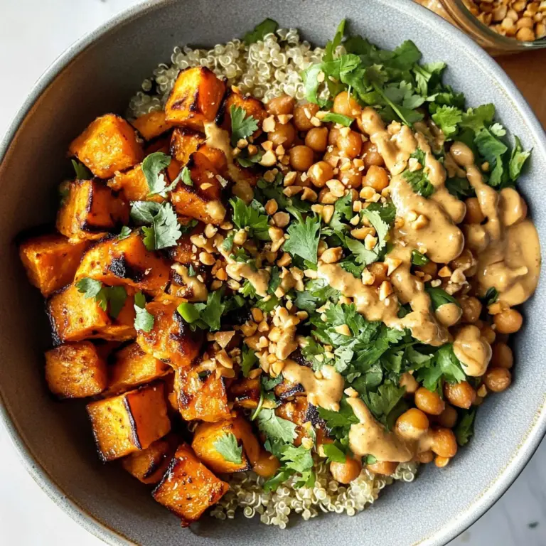 Thai Peanut Sweet Potato Buddha Bowl
