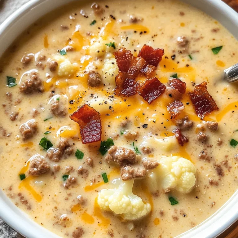 Bacon & Cheeseburger Soup