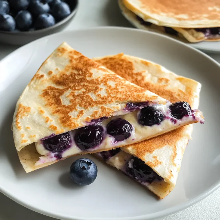 Blueberry Breakfast Quesadilla