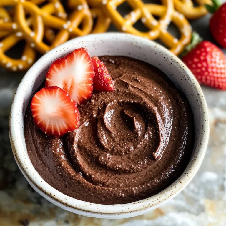 Brownie Batter Chocolate Hummus