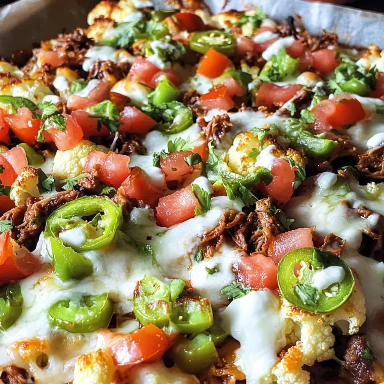Cauliflower Pulled Pork Nachos