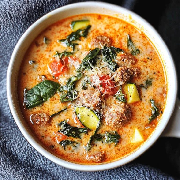 Creamy Keto Italian Sausage Soup