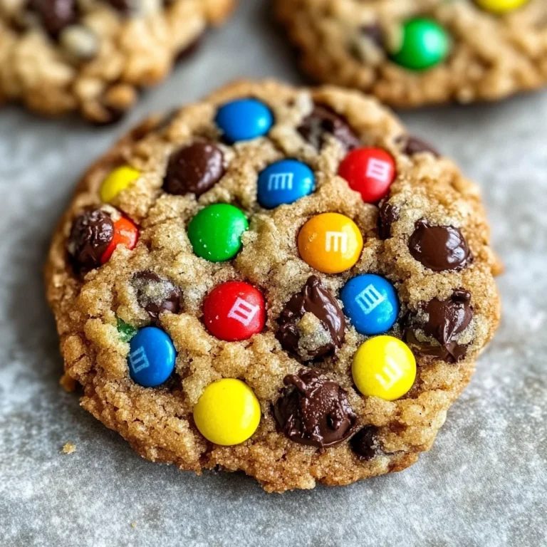 Gluten Free Flourless Monster Cookies