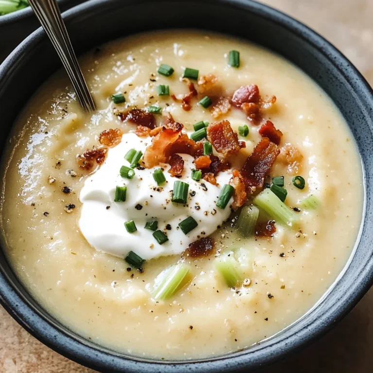Loaded Cauliflower Soup (Whole30, Keto)