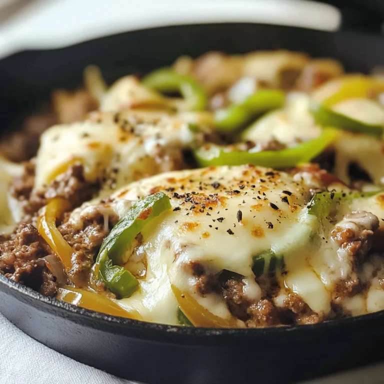 Philly Cheese Beef Skillet