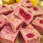 Raspberry Coconut Fudge | A sugar-free, vegan fudge recipe
