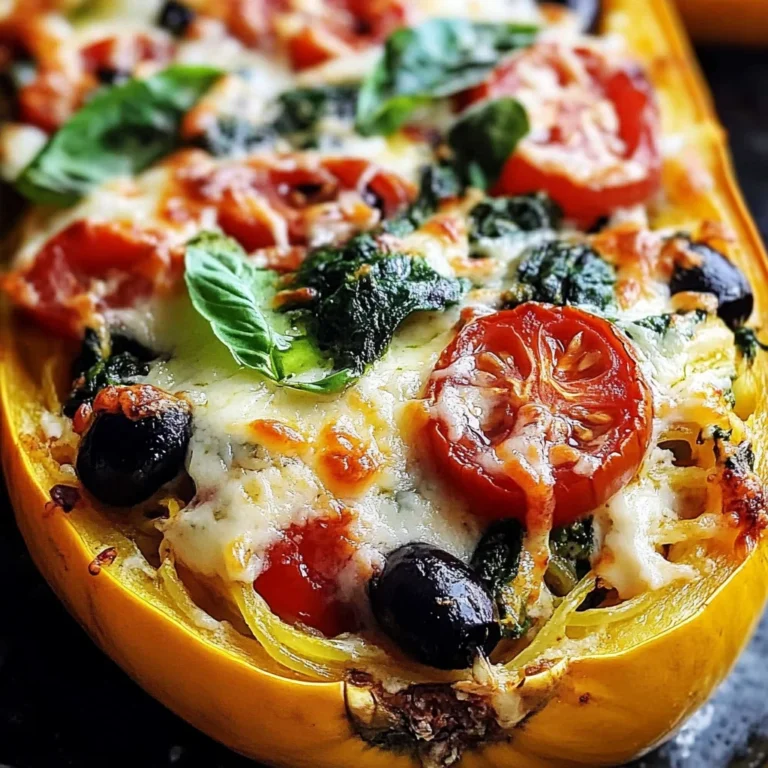 Vegetarian Spaghetti Squash Boats
