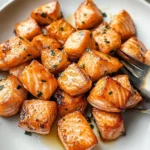 Air Fryer Salmon Bites (Lemon Garlic Butter)