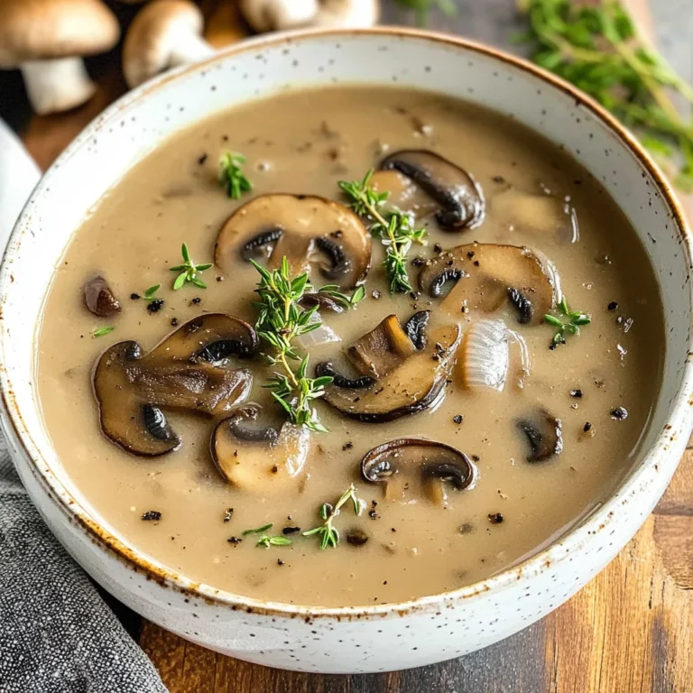 Dairy Free Mushroom Soup