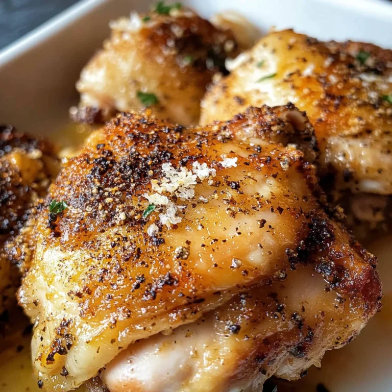 Garlic Parmesan Chicken Thighs