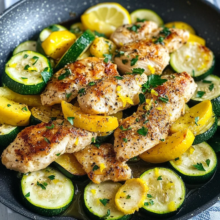 Healthy Chicken Breast with Zucchini and Squash