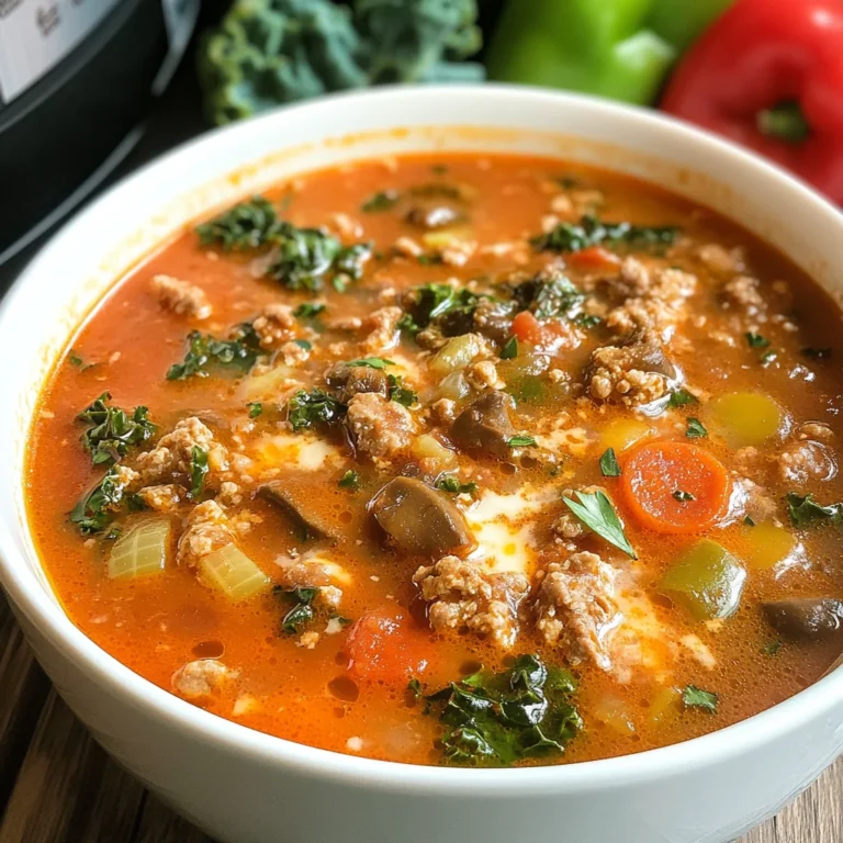 Instant Pot Low Carb Pizza Soup