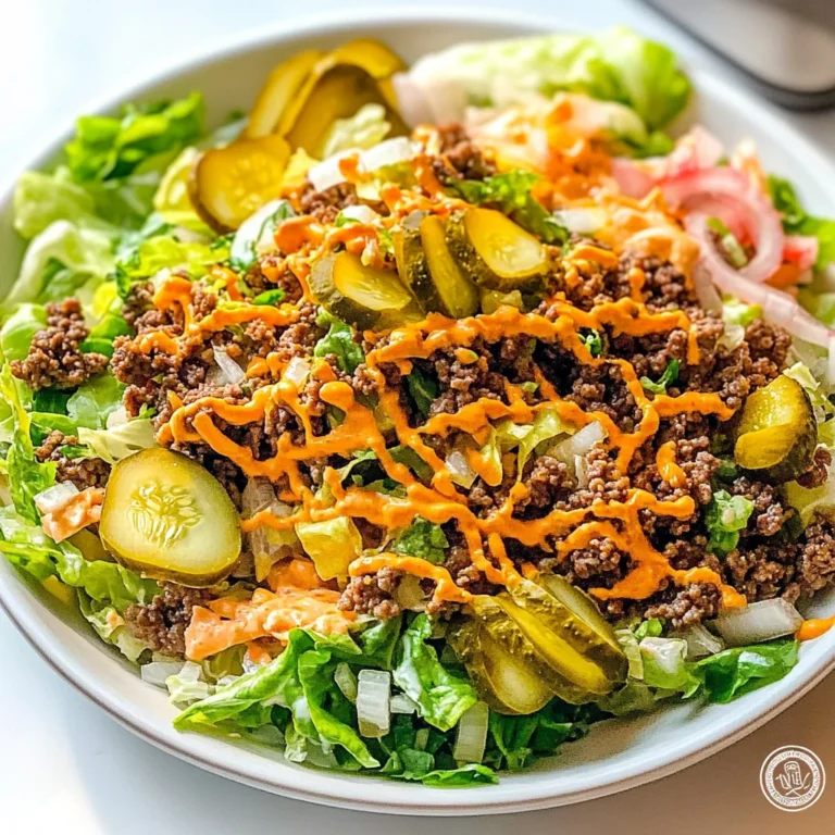 Keto Big Mac Salad Recipe
