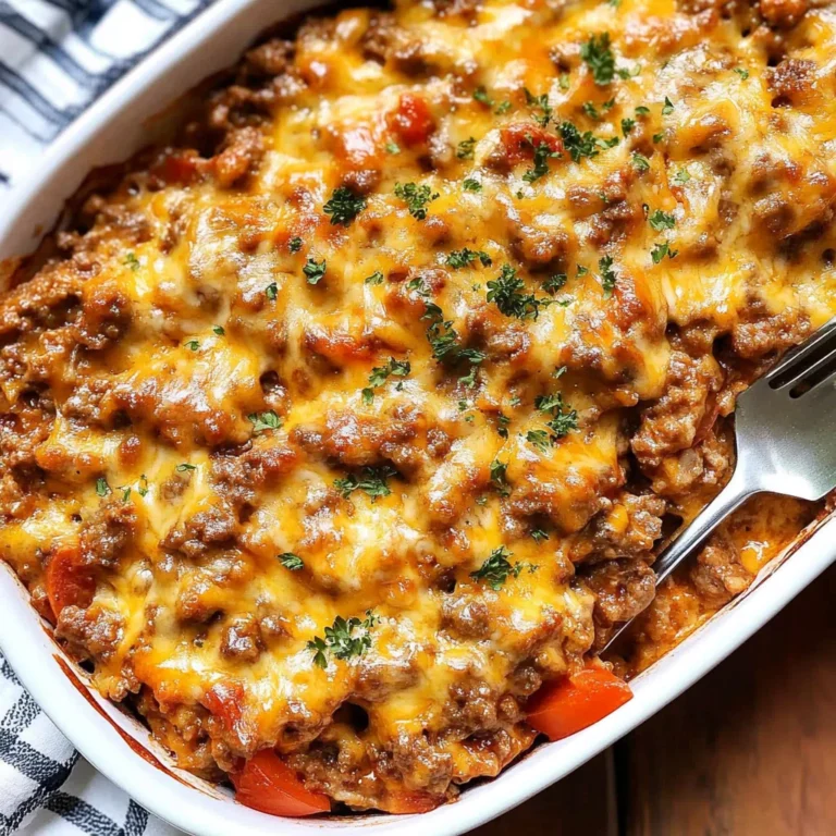 Keto Cheeseburger Casserole