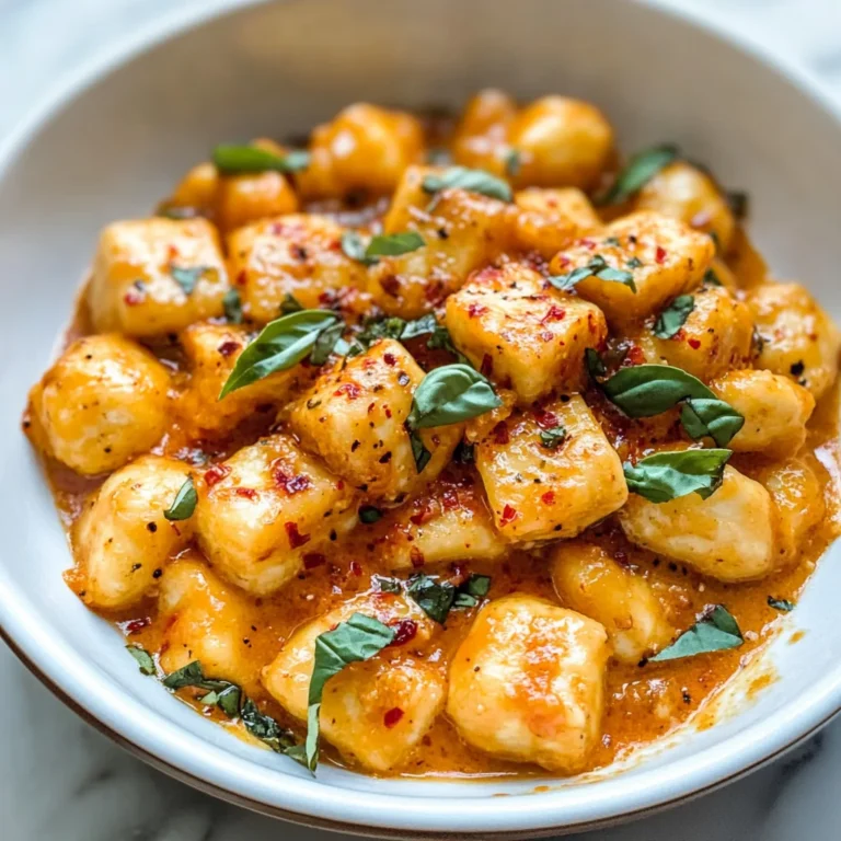 Marry Me Crispy Tofu with Gnocchi - Vegan & Dairy Free!