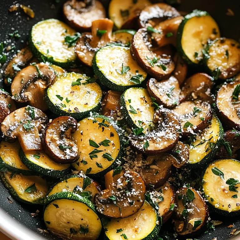 Skillet Zucchini and Mushrooms