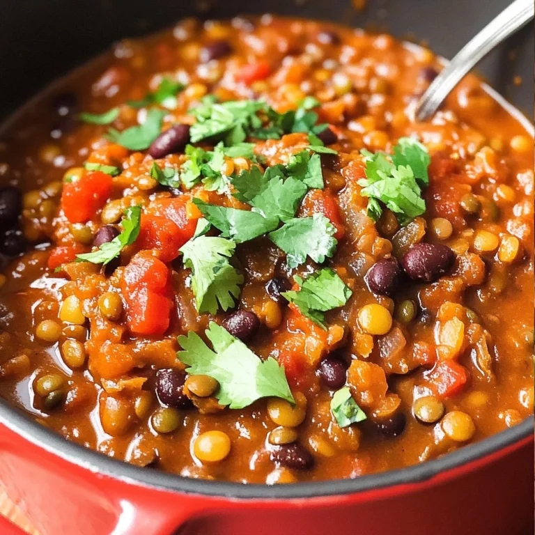 Vegan Lentil Chili Recipe
