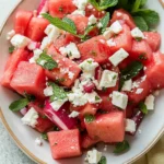 Watermelon Feta Salad with Mint