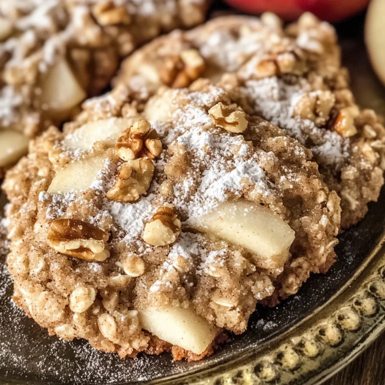 Apple Cinnamon Oatmeal Cookies (gluten-free, dairy-free option)