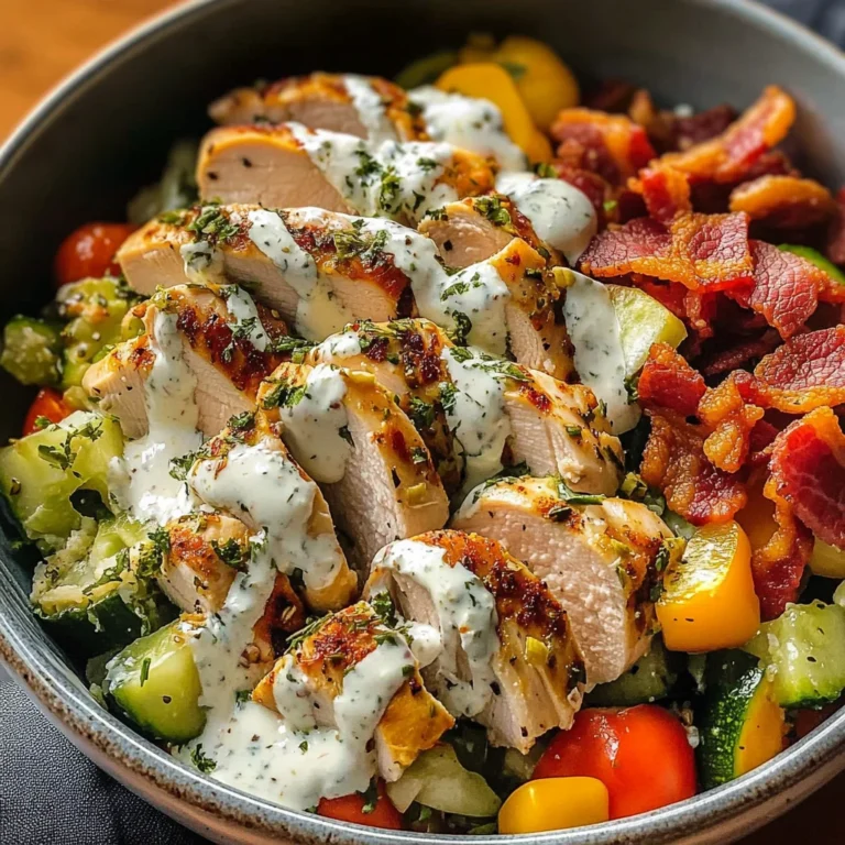 Chicken Bacon Ranch Keto Bowls