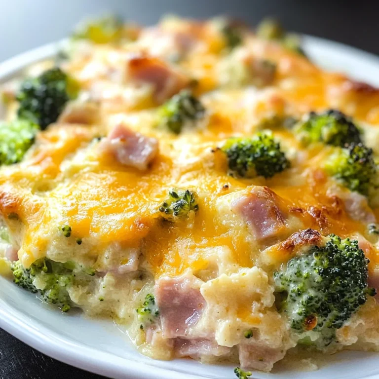 Keto Ham and Broccoli Casserole