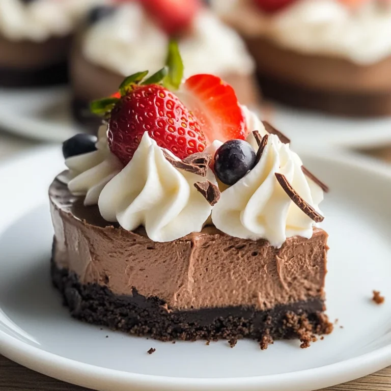 Light Chocolate Cheesecakes