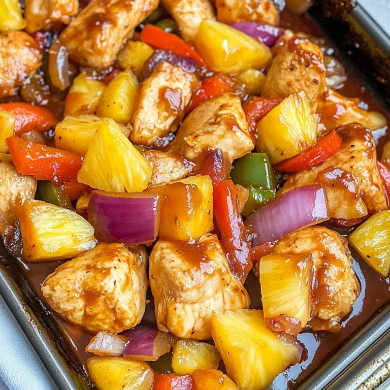 Sheet Pan Pineapple Chicken