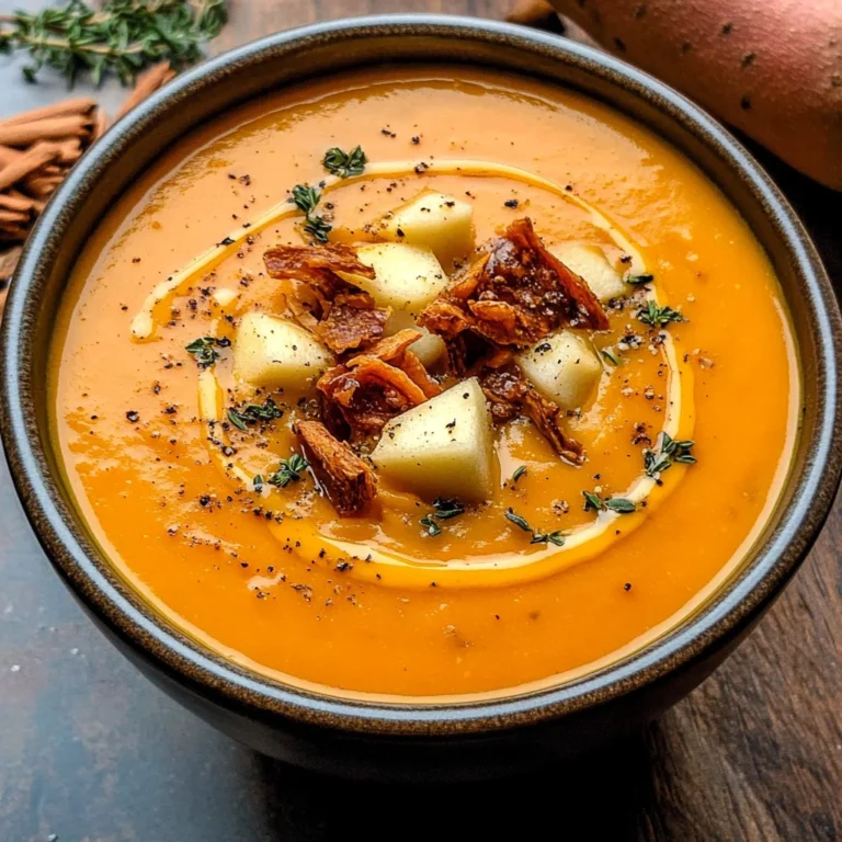 Apple Cheddar Sweet Potato Soup