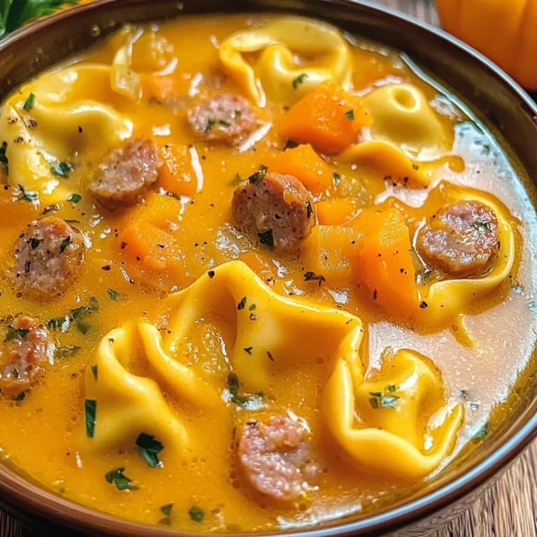 Butternut Squash Sausage Tortellini Soup Recipe