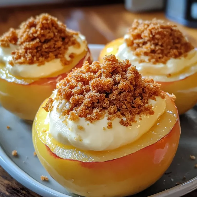 Cheesecake Stuffed Baked Apples