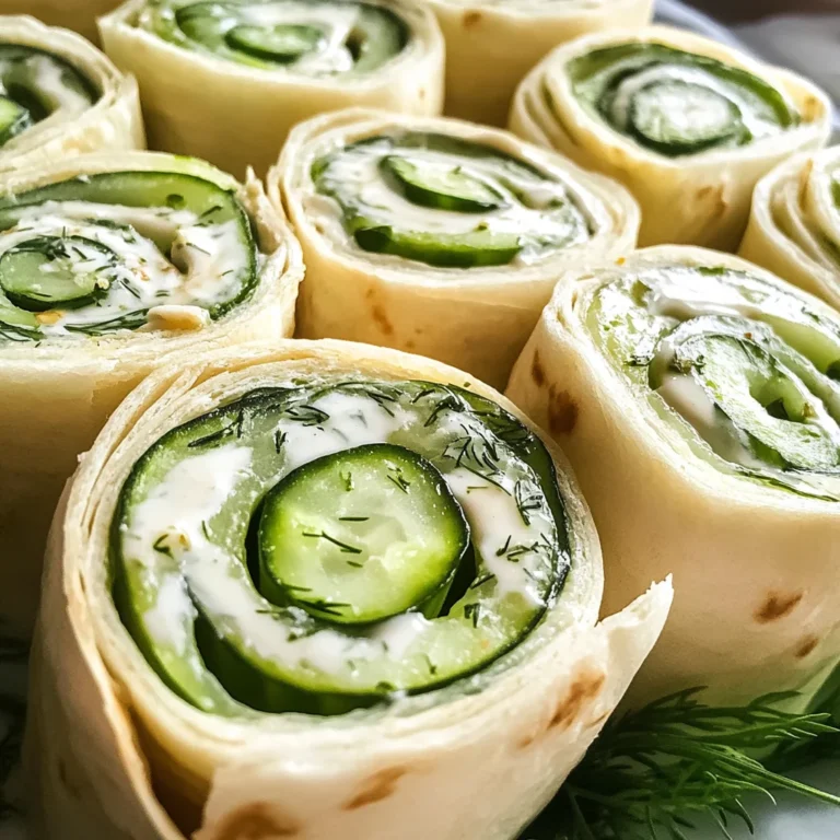 Cucumber and Dill Pinwheels
