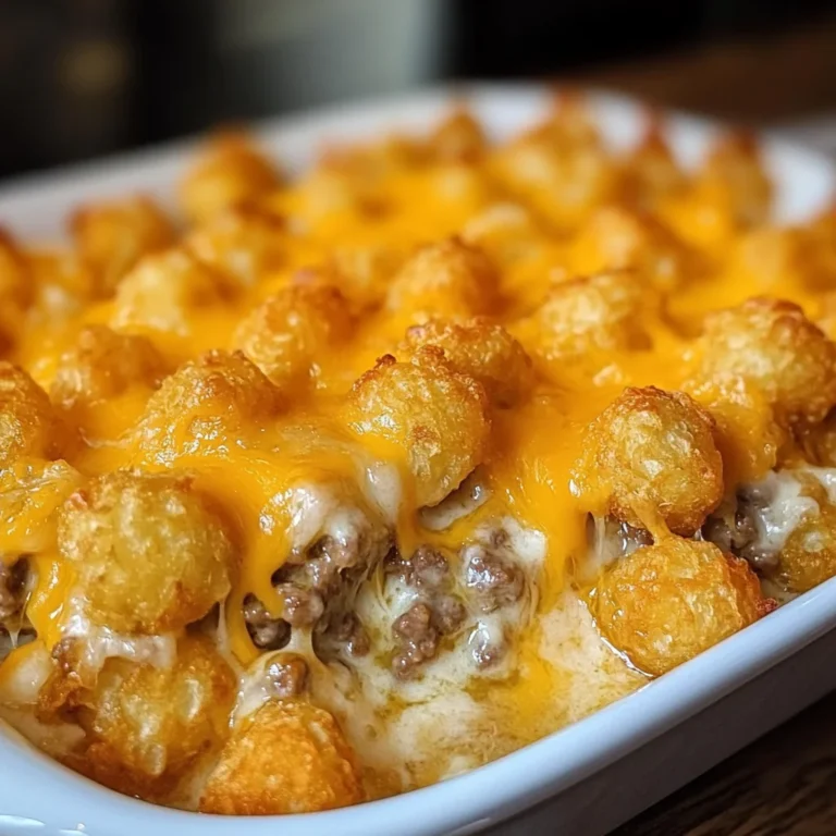 Easy Cheesy Tater Tot Casserole With Ground Beef