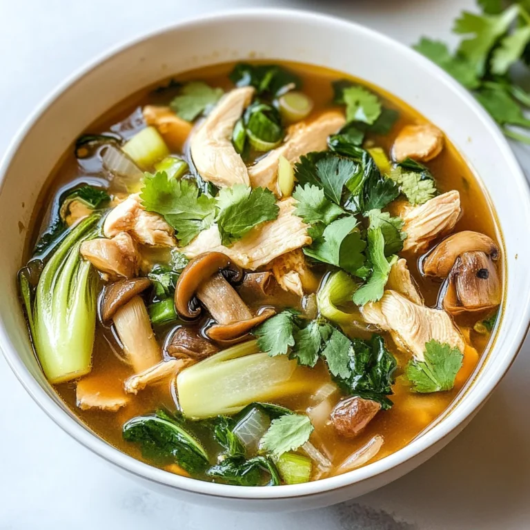 Hearty Bokchoy Chicken Soup