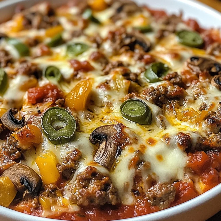 Low Carb Crustless Pizza Bowl