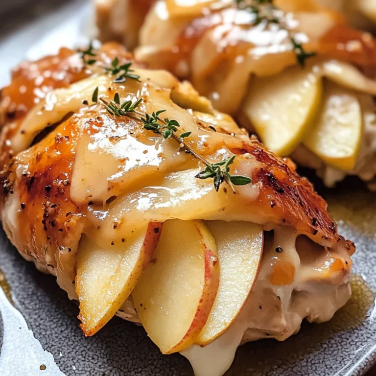 Maple Glazed Apple and Brie Stuffed Chicken