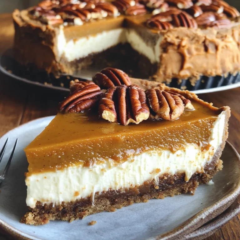 Pecan Pie Pumpkin Cheesecake