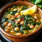 Spinach, Lentil, and Butter Bean Soup