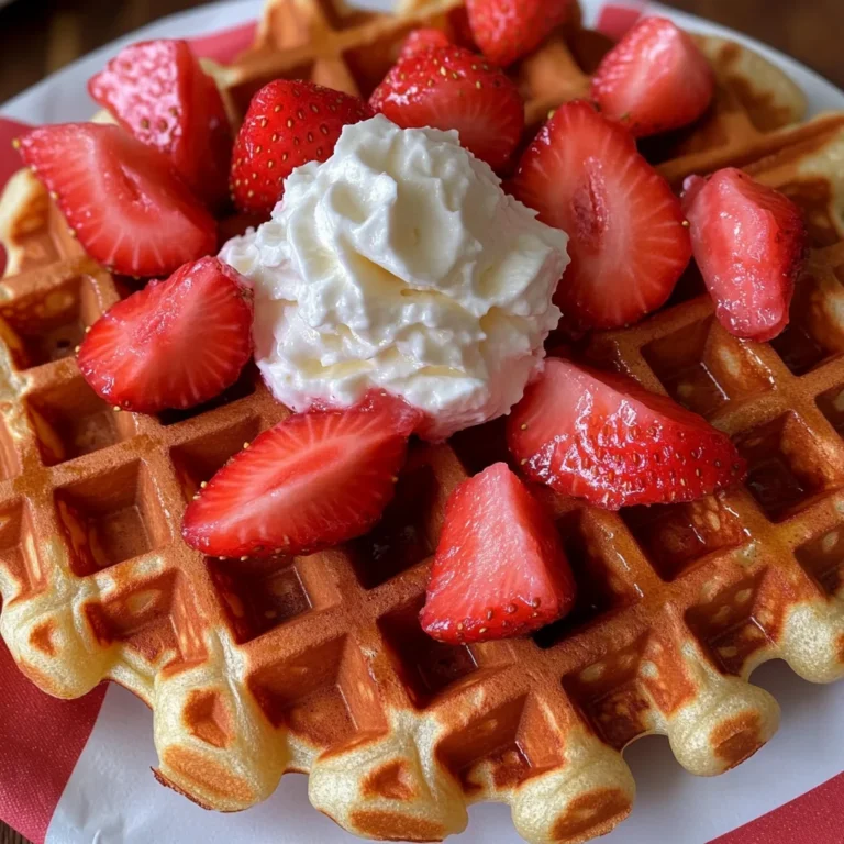 Strawberry Waffles Recipe