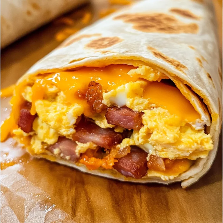 Turkey Bacon Egg and Cheese Breakfast Burritos