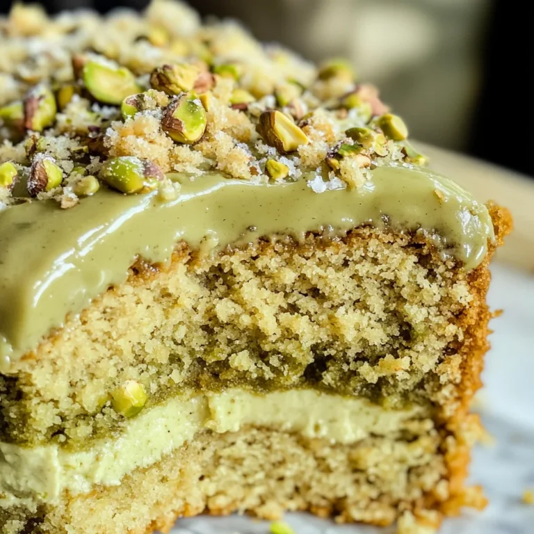 Vegan Pistachio Coffee Cake